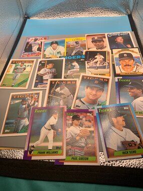 17ct 1986-1993 Topps Donruss Detroit Tigers Misc Baseball Trading Cards NRMT